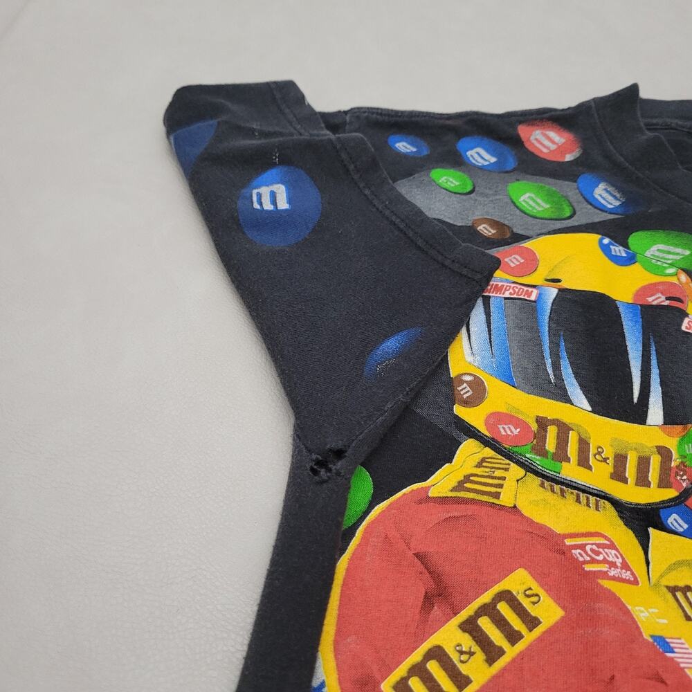 Vintage 1999 NASCAR M&M’s All Over Print Tultex T-Shirt 90s Ernie Irvan Large - Picture 9 of 15